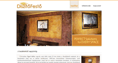 Desktop Screenshot of diszitofesto.hu